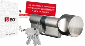 Cylindre de serrure ISEO F9  bouton